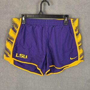 Nike Womens Collegiate LSU Tigers Tempo Running Shorts Size XL